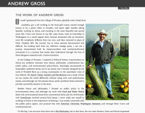 The Work of Andrew Gross